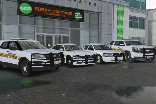 Pack of LSPD County Sheriff Cars